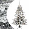 vidaXL Mākslīgā Ziemassvētku egle ar bumbiņu 150 cm 150 LED