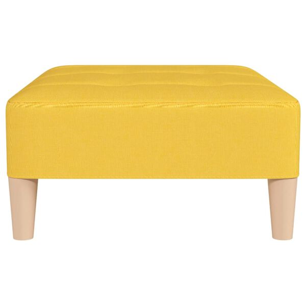 vidaXL kājsoliņ&scaron;, dzeltens, 78x56x32 cm, audums