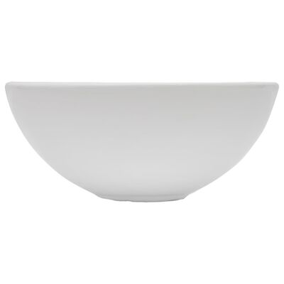 vidaXL divdaļīgs vannasistabas mēbeļu komplekts, balts, keramika