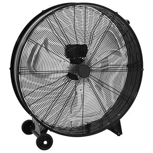 vidaXL industriāls ventilators, 77 cm, 187,7 W, melns