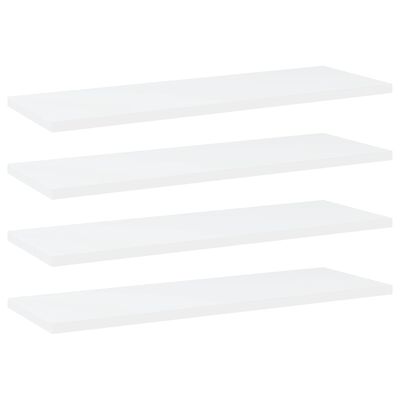 vidaXL plauktu dēļi, 4 gab., balti, 60x20x1,5 cm, skaidu plāksne