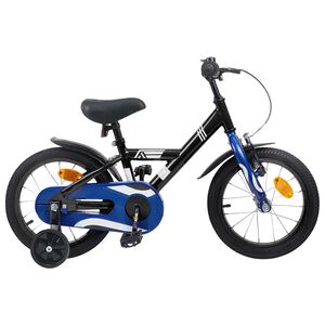 vidaXL Bērnu Velosipēds 12 Collas no 2-4 gadiem Melns