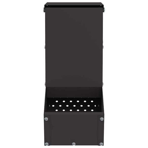 vidaXL Tru&scaron;u barotājs Melna 12,5 x 26 x 28,5 cm Auksti velmēts tērauds