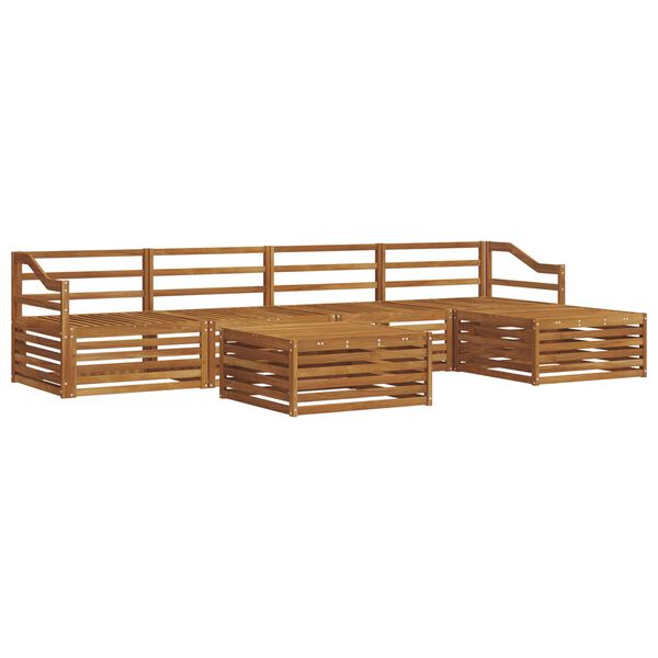 vidaXL Āra dīvānu komplekts 6 pcs Dabiska