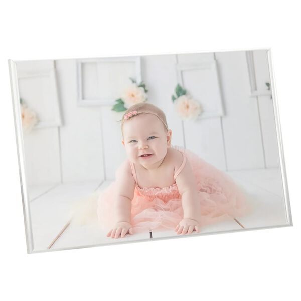 vidaXL foto rāmji, 5 gab., galdam, sudrabaini, 21x29,7 cm, MDF