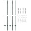 vidaXL Žoga āķis 5 pcs Zaļa 140 cm Tērauds