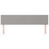 vidaXL gultas galvgaļi, 2 gab., 100x5x78/88 cm, gai&scaron;i pelēks audums