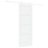 vidaXL Slīdo&scaron;ās durvis 73,5 x 198,5 cm Inženierijas koks Balts