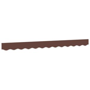 vidaXL markīzes volāna nomaiņa, brūns svītras, 300 cm