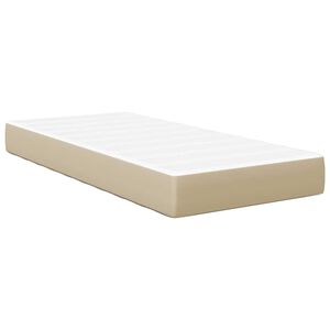 vidaXL Gultas matracis ar matraci Maigi zaļ&scaron; 80 x 200 cm audums