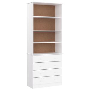vidaXL grāmatu plaukts ar atvilktnēm ALTA, 77x35x186,5 cm, priede