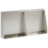 vidaXL Aizturo&scaron;ā siena 2 gab. 40 x 12 x 50 cm Nerūsējo&scaron;s tērauds