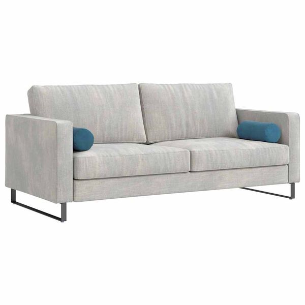 vidaXL Spilveni 2 pcs Zila Ø 15 x 40 cm Korduroja audums