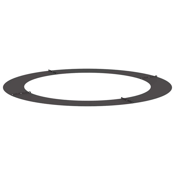 vidaXL piemērots plakana koka gredzenam Melna &Oslash;90 / 120 cm Tērauds