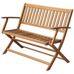 vidaXL dārza sols, 120 cm, akācijas masīvkoks