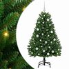 vidaXL Mākslīgā Ziemassvētku eglīte 150 cm 150 LED Silti balts Zaļa