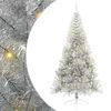 vidaXL Mākslīgais LED Ziemassvētku eglīte Sudraba 210 cm PET