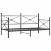 vidaXL Dienas gulta bez matrača Melns 100x190 cm Tērauds