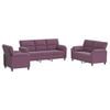 vidaXL Dīvānu komplekts 3 pcs Violeta Samts