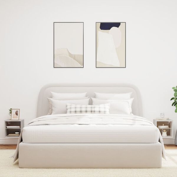 vidaXL TV plaukti ar LED lampiņām, 2 gab., 30x28,5x30 cm, pelēka ozola