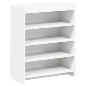 vidaXL Apavu skapis Balts 73,5 x 36 x 92 cm Inženierijas koks