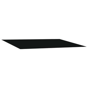 vidaXL Markīzes rezerves audums Melns 350 x 250 cm Poliesters