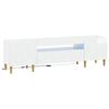 vidaXL LED TV skapītis DELFT 153 x 35 x 43 cm Spīdīgi balts