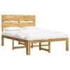 vidaXL Divguļu gultas rāmis ar galvgalvi ROSTOCK Balts 120 x 190 cm