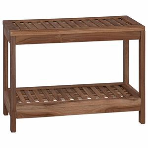 vidaXL Vannas sānu galds Dabiska 60 x 30 x 45 cm Ciets tek&scaron;a koks