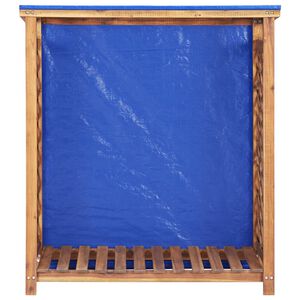 vidaXL malkas nojume, 105x38x115 cm, akācijas masīvkoks