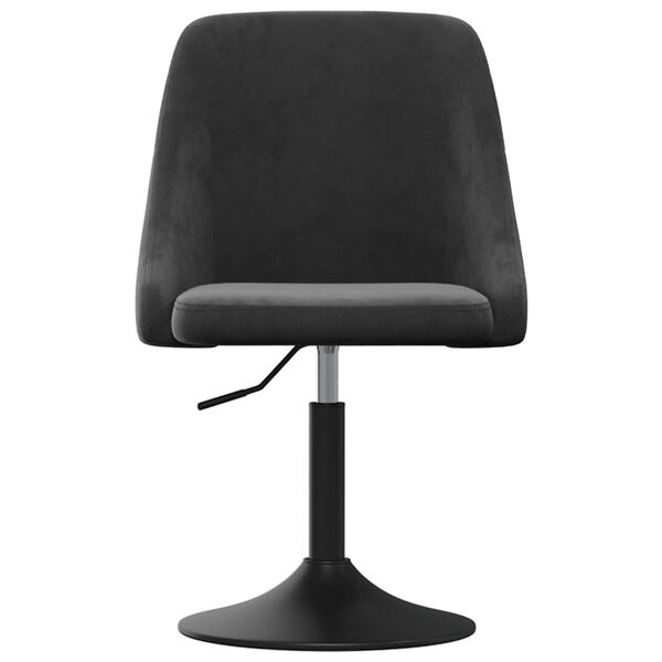 vidaXL virtuves krēsli, 4 gab., tum&scaron;i pelēks samts