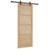 vidaXL Slīdo&scaron;ās durvis ORKDAL Dabiska 83 x 211 cm Priedes masīvkoks