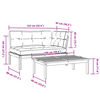 vidaXL 2-daļīgs dārza pale&scaron;u dīvāna komplekts ar matračiem, akācija