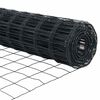 vidaXL Eiropas žogs Pelēka 1 x 10 m PVC pārklāts dzelzs
