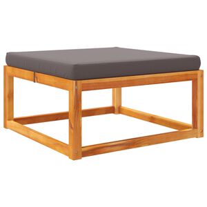 vidaXL dārza soliņ&scaron; ar matračiem, 65x65x29 cm, akācijas masīvkoks