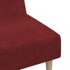 vidaXL 2-vietīga dīvāngulta, vīnsarkans audums