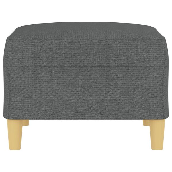 vidaXL kājsoliņ&scaron;, 70x55x41 cm, tum&scaron;i pelēks audums