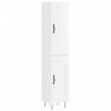 vidaXL augstais skapītis, balts, 34,5x34x180 cm, inženierijas koks