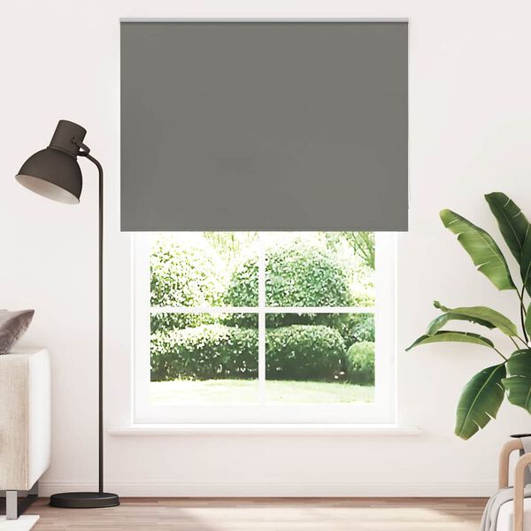 vidaXL Rullo žalūzija Blackout pelēks 150x230cm Auduma platums 146,6cm