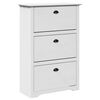 vidaXL Apavu plaukts "BODO" Balts 80x35x118 cm