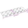 vidaXL Trepju paklājs Taisnstūra 5 pcs Sudraba 60 x 18 cm Alumīnijs