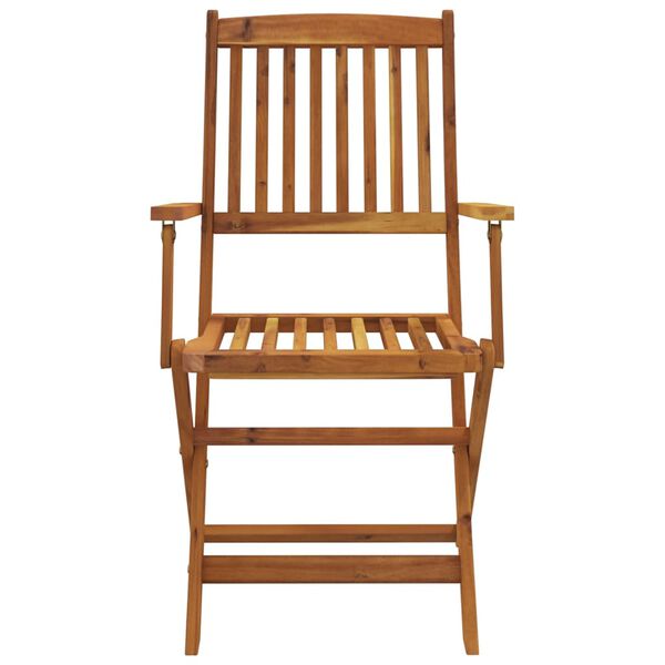 vidaXL 7-daļīgs dārza mēbeļu komplekts, saliekams, akācijas masīvkoks