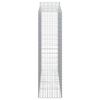 vidaXL arkveida gabiona grozi, 13gb., 200x50x180/200cm, cinkota dzelzs
