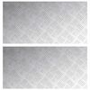 vidaXL Trepju paklājs Taisnstūra 2 pcs Sudraba 80 x 40 cm Alumīnijs