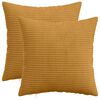 vidaXL Spilvenu pārvalks 2 pcs HEERLEN Dzeltena 30 x 30 cm kordurojs