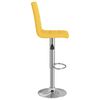vidaXL bāra krēsls, sinepju dzeltens audums
