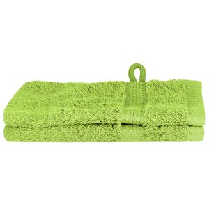 vidaXL Viesu dvielis SOLUND 2 gab. Zaļa 15 x 21 cm 550 gsm