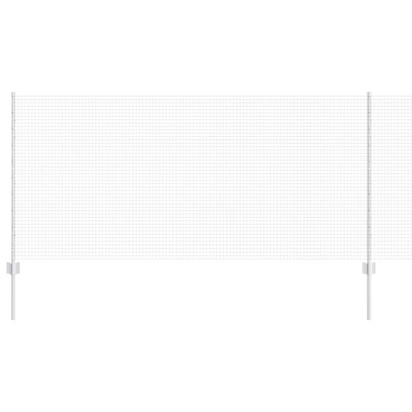 vidaXL Žogs ar stabu Sudraba 1 x 25 m Tērauds