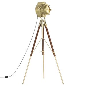 vidaXL grīdas lampa uz statīva, mango masīvkoks, 193 cm
