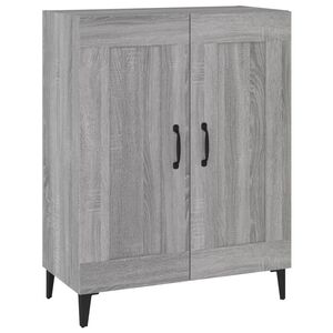 vidaXL kumode, pelēka ozolkoka, 69,5x34x90 cm, inženierijas koks